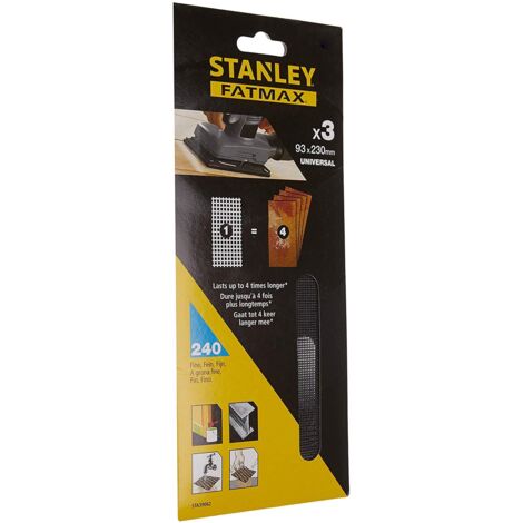 Stanley STA39062-XJ Carta abrasiva 3pezzo(i) accessorio per levigatrici