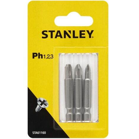 STANLEY STA61160 3 INSERTI MM.48 PH 1-2-3