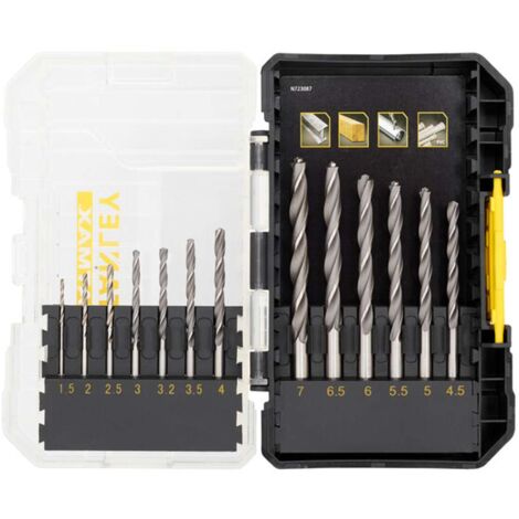 Stanley STA88553-XJ Präzisions-Metallbohrer, 1,5–7 mm, Box mit 13 Stück