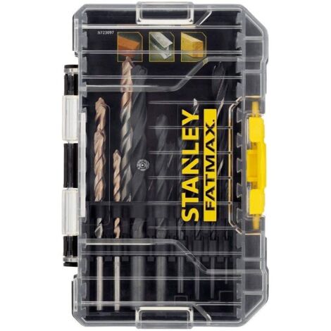 Stanley STA88561-XJ Punte Trapano Precisione Metallo 2-8mm Cassetta 14 Pezzi