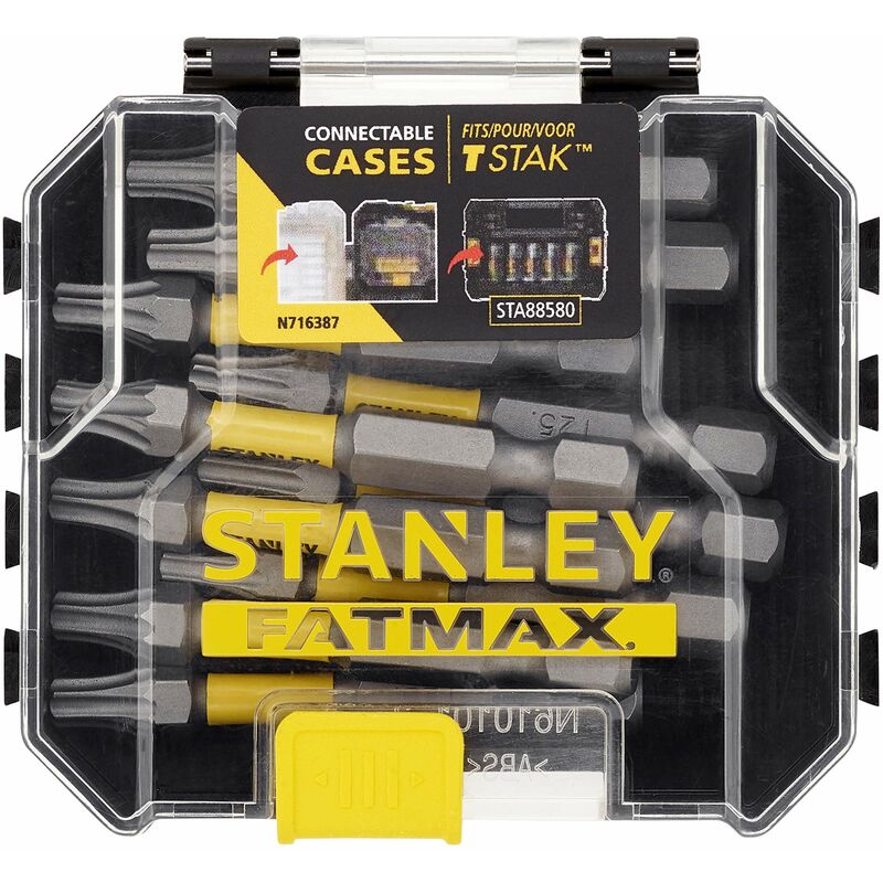 Image of Stanley - STA88575-XJ - Set di 10 punte sfuse di impatto T25 ® fatmax®, da 50 mm