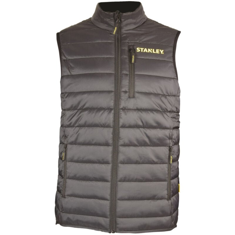 Stanley - Veste sans manches Plada noire – Résistante, légère et pratique, idéale pour le travail et les activités extérieures - xxl