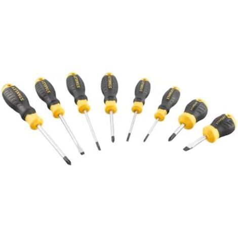 Stanley STHT16167-0 Set 8 Giraviti Cacciavite Cushion Grip