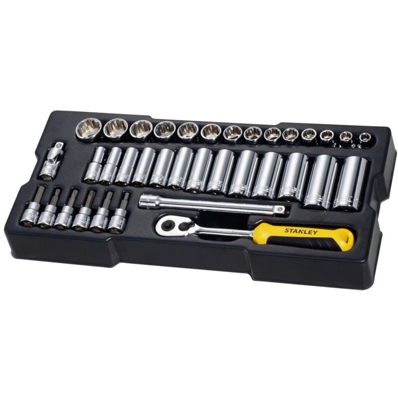 Image of Modul 3/8 Steckschlüssel/Zubehör 36-tlg. - Stanley