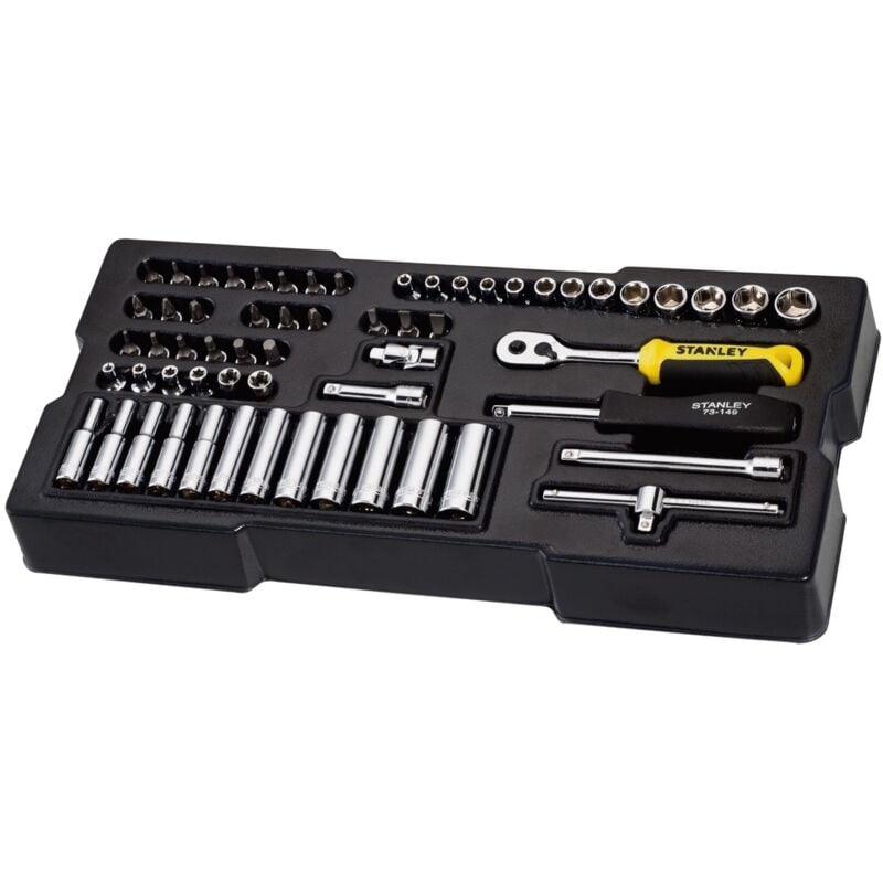Image of Modul 1/4 Steckschlüssel/Zubehör 60-tlg. - Stanley