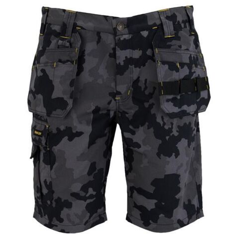 Stanley STW40058-204 Hanley Holster Shorts Black Camouflage Waist 38in