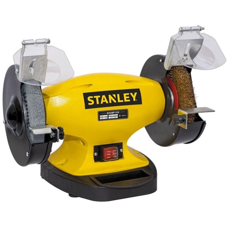 Stanley - Meuleuse Polisseuse Ø150mm Touret à meuler 330W Base en fonte