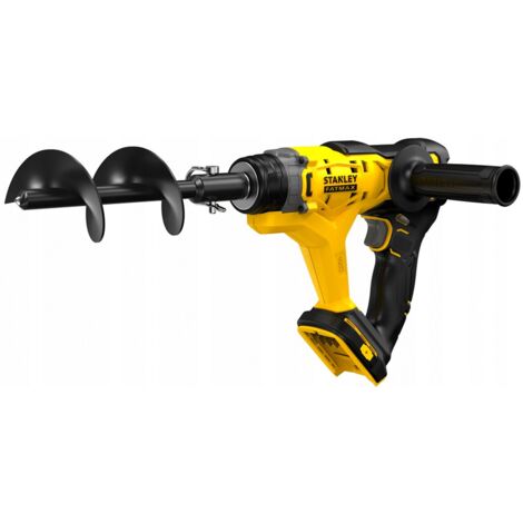 Stanley – Tarière électrique 76mm – Profondeur 155mm – Puissance 18V Lithium-ion – Poignée auxiliaire pour meilleur contrôle - SFMCGA75B
