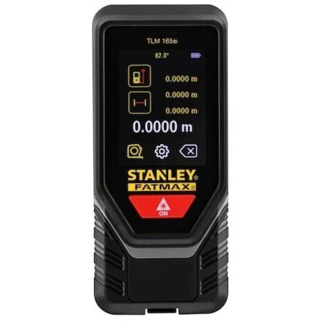 Stanley – Télémètre laser SLM65 – Portée 20 m – Mesures directes et continues – Écran LCD – Calcul de volume et d'aires