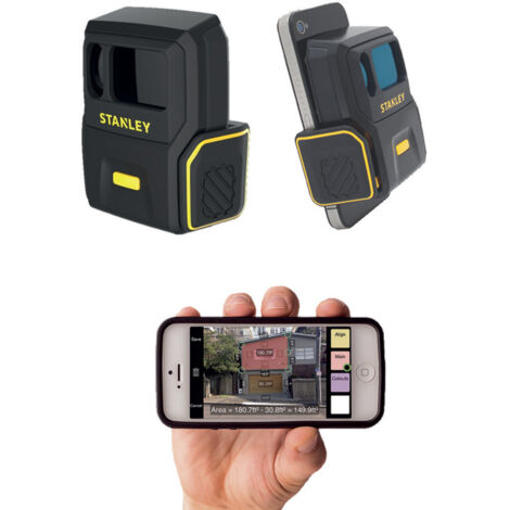 Stanley – Télémètre laser Smart Photo Mesure – Portée jusqu'à 137 mètres – Précision +/- 2 mm – Connectivité Bluetooth pour transfert de données