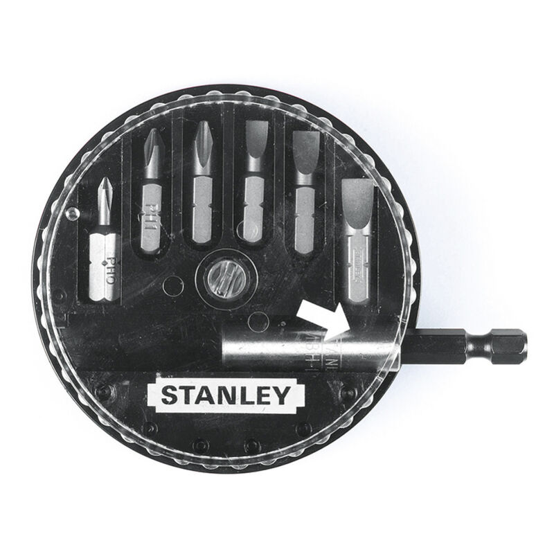 Stanley 7 Piece Slotted and Phillips Insert Screwdriver Bit Set