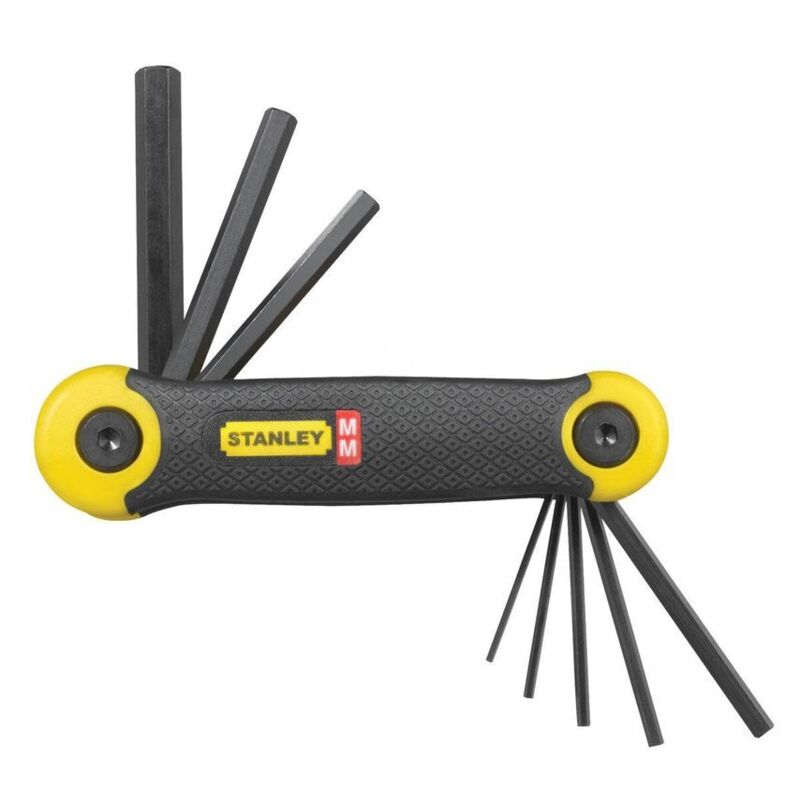 Stanley - 8 Piece Metric Folding Hex Key Allen Key Set Metric STA269264 2-69-264