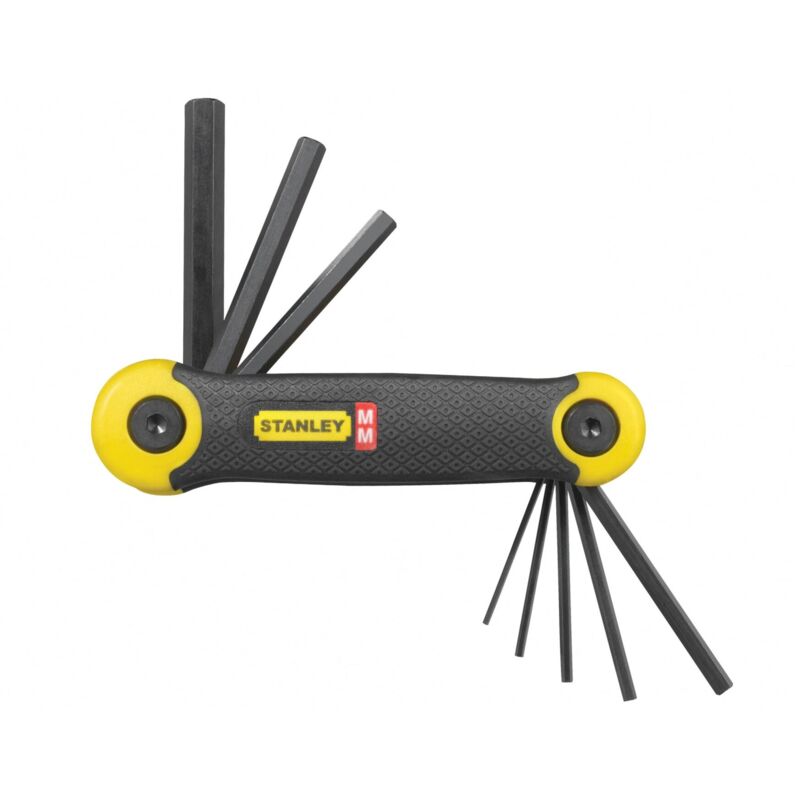 Stanley - 8 Piece Metric Folding Hex Key Allen Key Set Metric STA269264 2-69-264