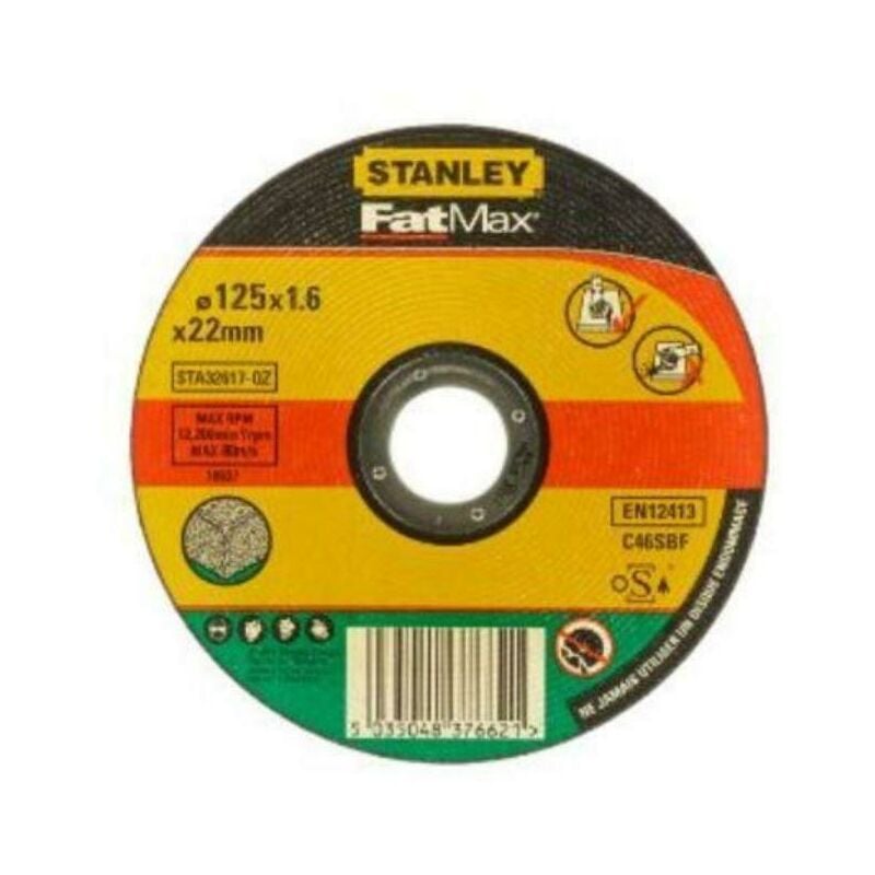Image of Stanley trennscheibe x stein.125x1.6 sta32617-qz