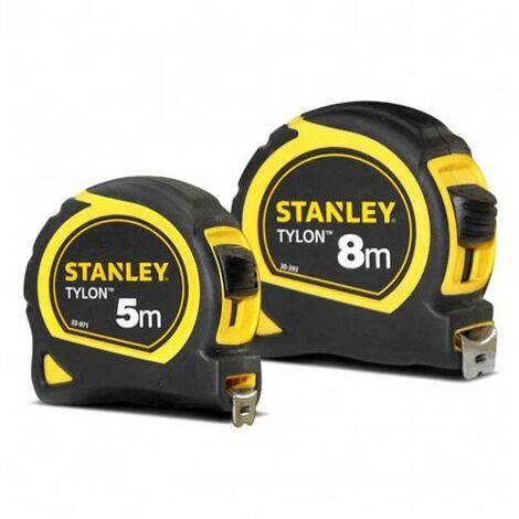 Stanley Tylon Tape Measures 8m 26ft 5m 16ft Metric Imperial STA130656 STA130696