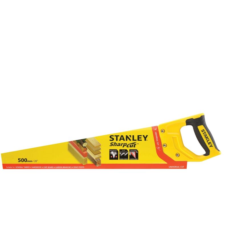 Stanley - Sharpcut Handsaw 20 Inch 500mm 7TPI STA120367 1-20-367 STHT20367-1