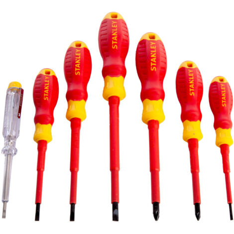 Stanley VDE Screwdriver Set 7 Piece - Chrome Vanadium Steel