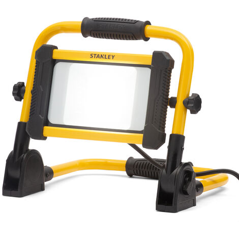 Stanley Work Light 30W Portable LED Outdoor Floodlight - Black, Yellow Litecraft