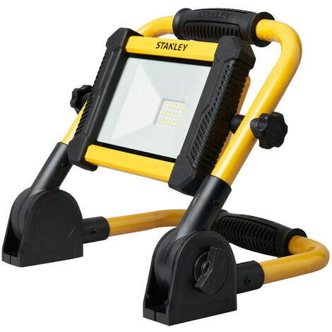 Stanley Work Light Portable 8W Rechargeable Floodlight - Black, Yellow Litecraft