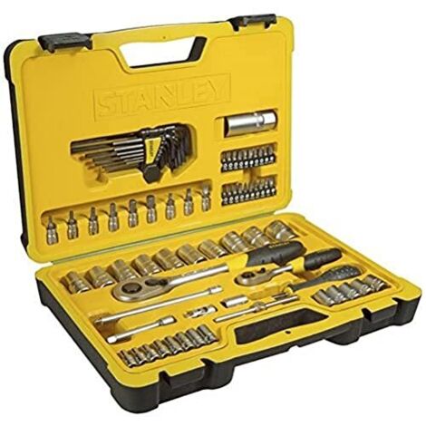 STANLEY WRENCH SET 1/4",1/2" 75 pz.