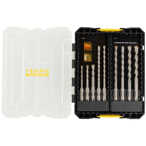 Stanley Zubehör - 9-teiliges SDS Plus Beton- und Steinbohrer-Set STA88562-XJ