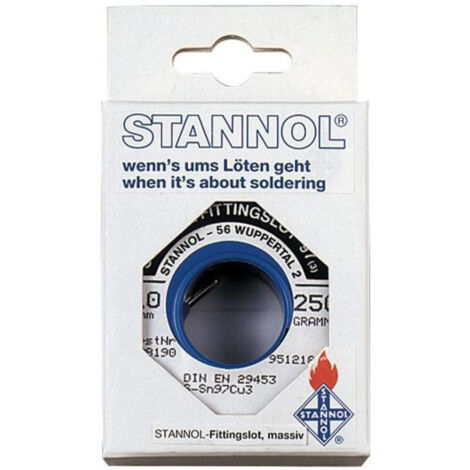 Stannol étain pour soudure raccords eau potable ø 100 g