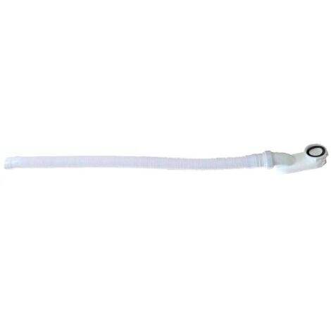 Stano. – Siphon baignoire extra-plat flexible – Longueur ajustable de 98 à 450 mm – Diamètre 40 mm – Débit 70 l/min pour baignoires îlot