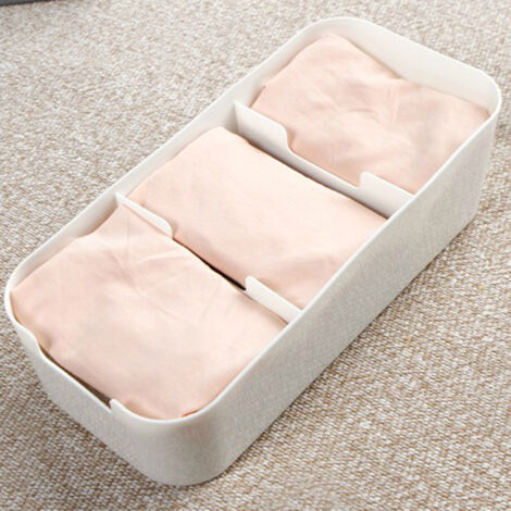 Stapelbarer, trapezförmiger Schubladenorganizer aus Kunststoff – Tischaufbewahrungsbox für Socken und Unterwäsche