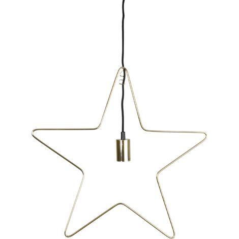 STAR 707 – 11 luce decorativa, in metallo, in ottone, 55 x 0,5 x 55 cm