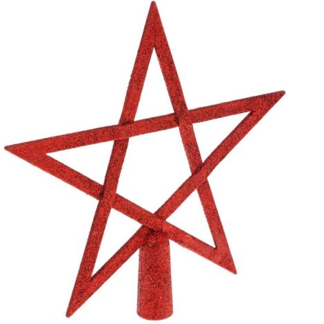 Star Crest Puntada Roja 20 cm - Feeric lights & christmas