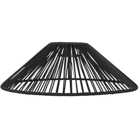 Star Lampenschirm Vide, schwarz, 38x12 cm, für E27,