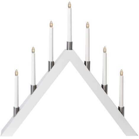 Star LED-Fensterleuchter "Tall-A", 7-flammig, weiß