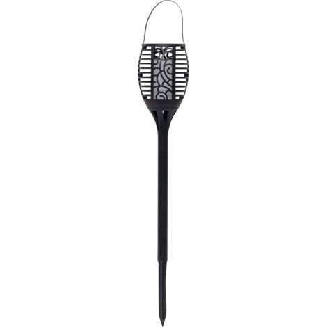 Star LED-Solar-Fackel Flame Schwarz