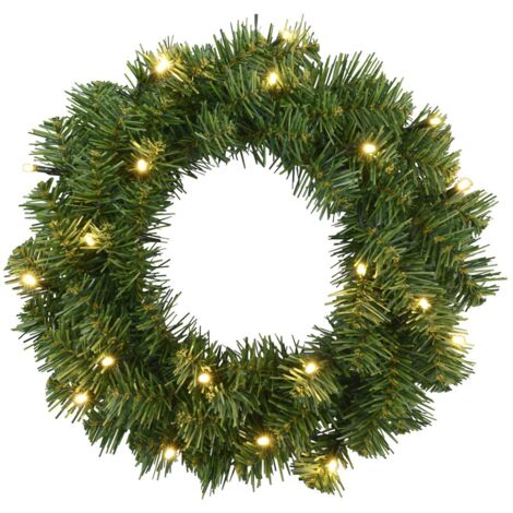 Star LED-Tannenkranz "Alaska", 20 LEDs, grün