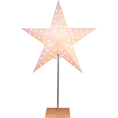 Star Leo Standleuchte, Papier, Beige/Braun, 60 x 43 cm