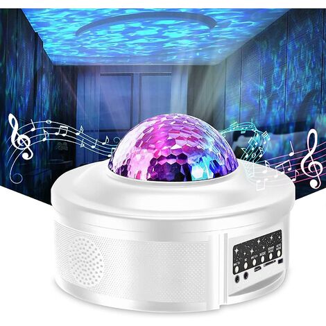 Star Projector Night Light Projector With Led Galaxy Ocean Wave Projector Music Speaker For Kid Adult Bedroom,game Rooms,party,home Theatre,night Ligh THSINDE