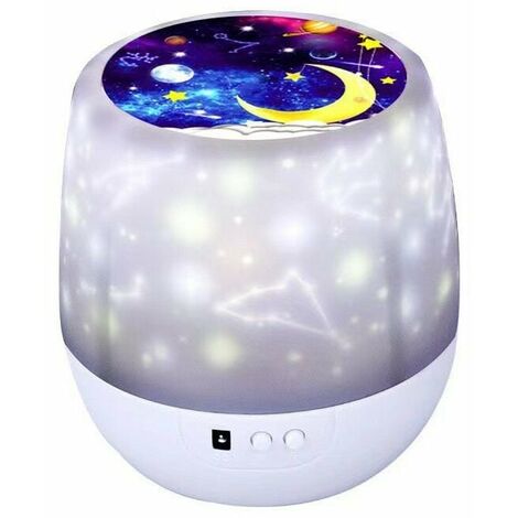 Star Projector Night Light - Star Night Light con cable USB, Baby Projector Night Light 360 Degree Rotating Star Projector Kids Baby Night Light