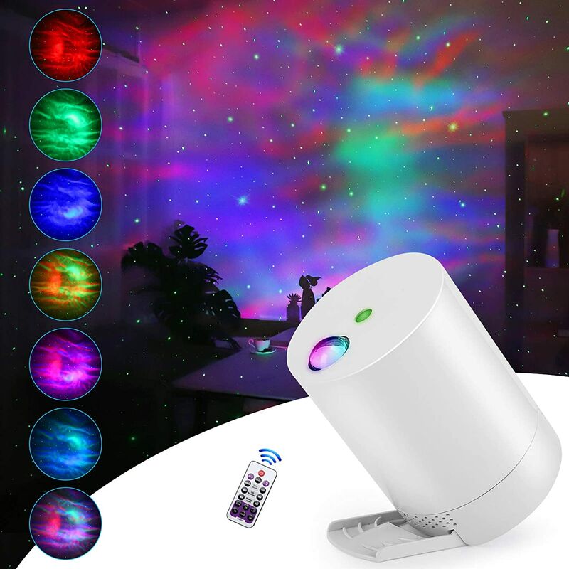 Star Sky Projector Ocean Wave Galaxy Light with Nebula Remote Control for Kids Room with Adjustable Speed ​​and Brightness Star Projector Lamp led