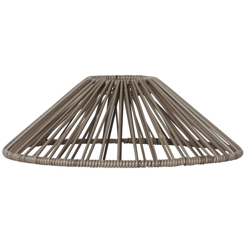 Abat-jour Vide, rotin, beige, E27, extérieur, 25 cm - Star Trading