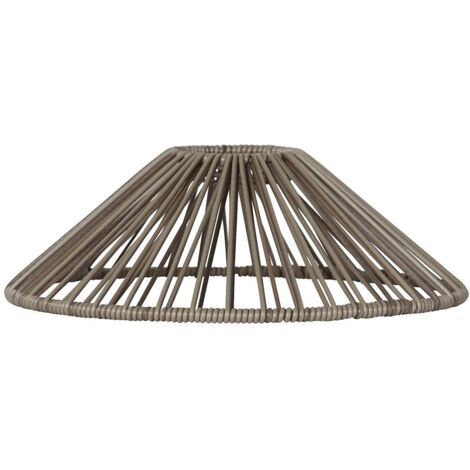 Star Trading Abat-jour Vide, rotin, beige, E27, extérieur,  25 cm