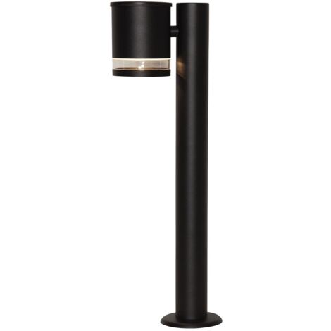 Star Trading Borne d'éclairage solaire Vienna, lampe de chemin, aluminium, noir, 55 lumens, capteur crépusculaire, blanc chaud, extérieur, 50 cm