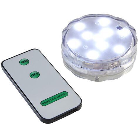 Star Trading Deko Leuchte Water Candle, Wasserleuchte, LED Kerze, Wasserdicht, Fernbedienung, Warmweiß, IP68