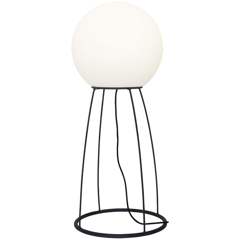 Star Trading Lampadaire Mallorca, Lampadaire, E27, Décoration, Noir, Blanc, Extérieur, IP65, 95 cm Star Trading Lampadaire Mallorca, Lampadaire, E27, Décoration, Noir, Blanc, Extérieur, IP65, 95 cm