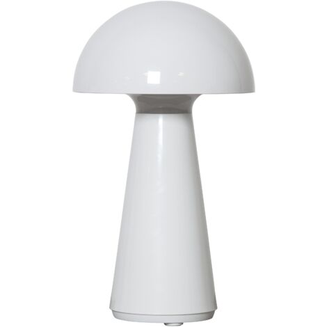 Star Trading Lampe de table LED à pile Mushroom, blanc
