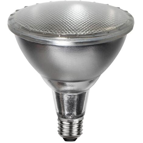 Star Trading Lampe LED Spotlight Outdoor, E27, PAR38, argentée, blanc chaud, extérieur, IP65