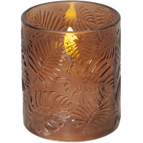 Star Trading LED Kerze Flamme Leaf aus Wachs