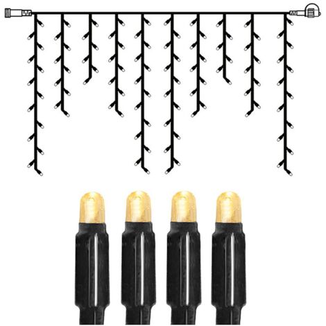 Star Trading Rideau lumineux Extra System 24, extérieur, LED, accessoires, 1,74W, 71lm, blanc chaud, 2 mètres