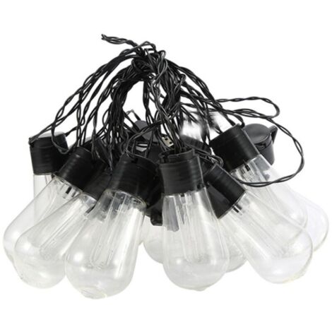 Star Trading „Small Hooky“ Lichterkette für den Außenbereich, netzbetrieben, 10 Lichtquellen, farbiges Licht, 350 cm lang