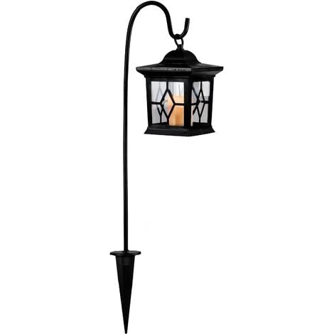 Star 477-20 LED-Solarlaterne, 1-teilig,ca. 58 cm x 14,5 cm, schwarz