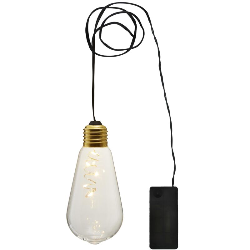 Star Trading Suspension LED 'Glow', piles et minuterie, fil lumineux, transparent, 13 cm Star Trading Suspension LED 'Glow', piles et minuterie, fil lumineux, transparent, 13 cm